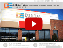 Tablet Screenshot of dentalelementskc.com